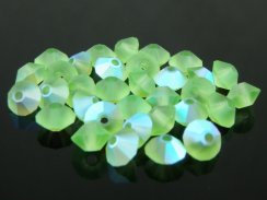 Preciosa MC Bead Spacer 4x6mm Peridot Matte AB