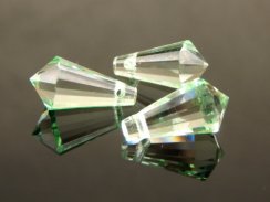 Preciosa® pendant MC Drops 181 1H 7.5x15mm Light Green