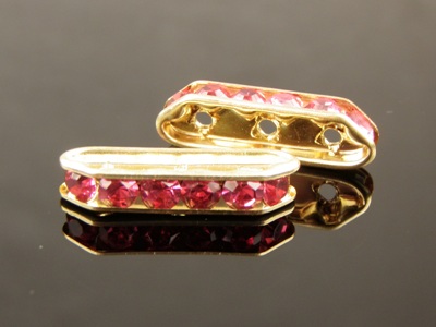 Rhinestone Bridge Rondell 3H