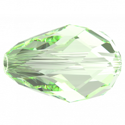 Preciosa Perle Hruška 10,5x7mm Crystal Viridian