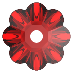 Preciosa Loch Flower 1H 6mm Light Siam