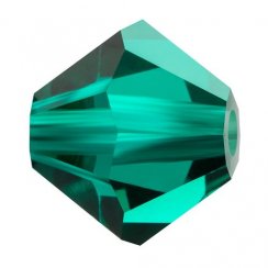 Preciosa MC Rondelle Bead 3mm Emerald