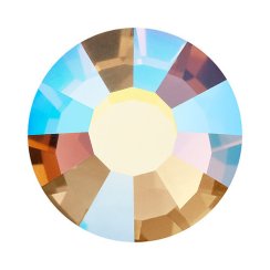 Preciosa MC Šatónová ruža VIVA12® Hotfix ss10 Smoked Topaz AB