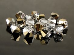 Preciosa Bead Rondell 6mm Crystal Monte Carlo