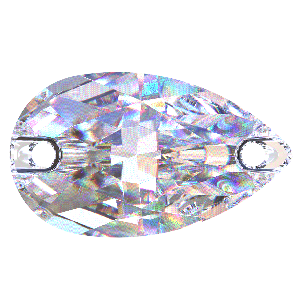 Preciosa Hruška 2D 12x7mm Crystal AB