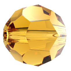 Preciosa MC Round Bead 4mm Topaz