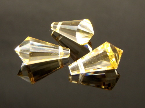 Preciosa® pendant MC Drops 181 1H 9x18mm Light Brown