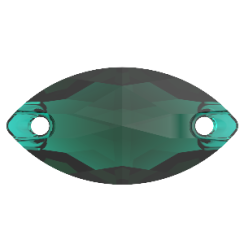 Preciosa Naveta 2D 12x6mm Emerald