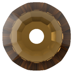 Preciosa Šatonová ruža VIVA12® 1D 3mm Smoked Topaz
